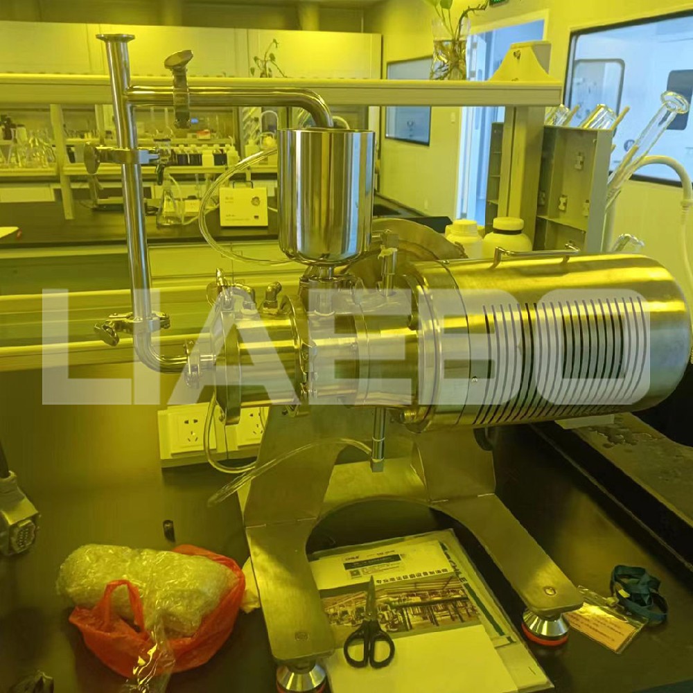 廣東某科技公司0.2L實驗室砂磨機調試成功