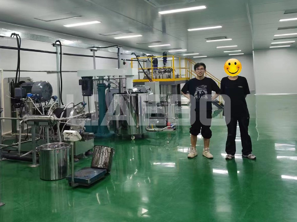 河北某新能源科技有限公司水系導電混合漿料生產(chǎn)線調試成功